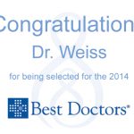 Dr. Weiss Best Doctor 2014 Award
