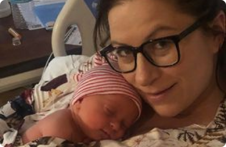 woman holding baby
