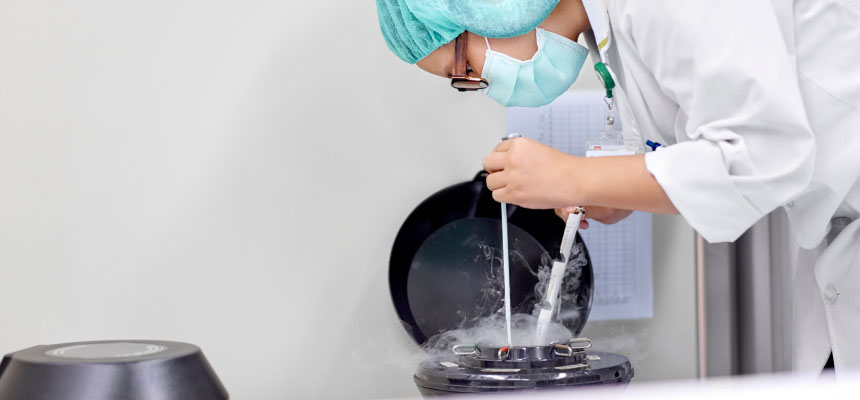 laboratorio de congelación de embriones